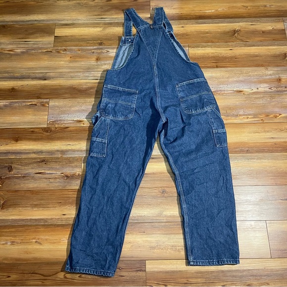 Key Apparel Carpenter Utility Style Denim Bib Overalls - No sign of wear 16short - Picture 4 of 9
